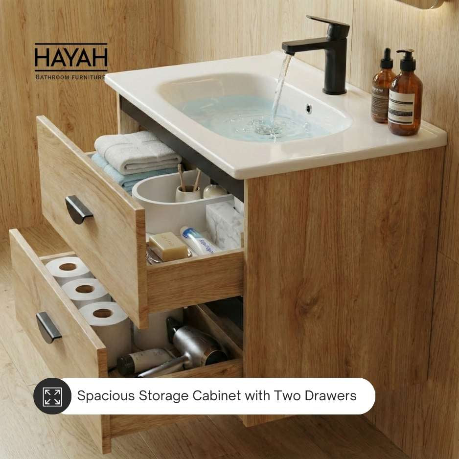 Aura Flow - Two drawers Bathroom unit