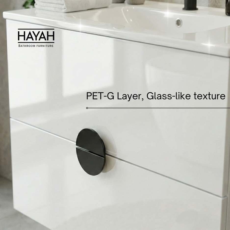 Crystal Gloss - Two Drawers Bathroom unit
