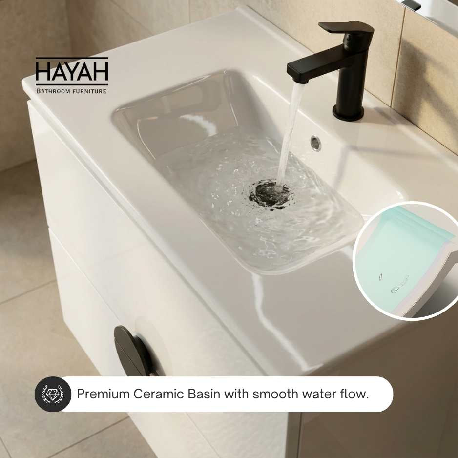 Crystal Gloss - Two Drawers Bathroom unit