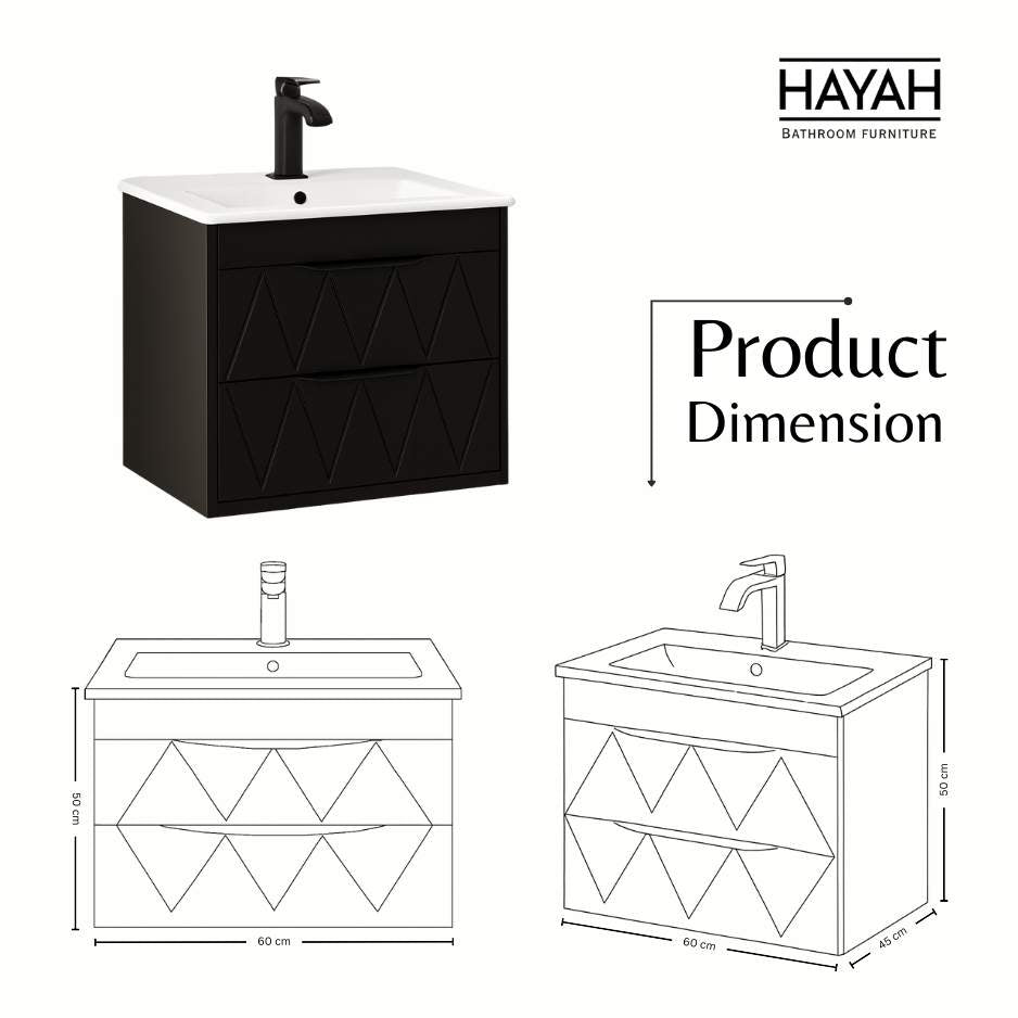 Elite Touch - Two drawers Bathroom unit