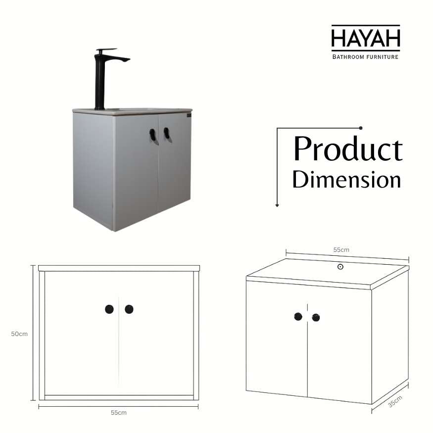 Space Saver - Two Doors Bathroom unit