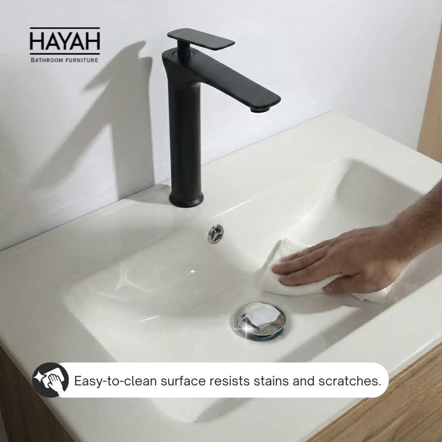 وحدة حمام 80سم - دورجين تخزين ذاتي
الغلق