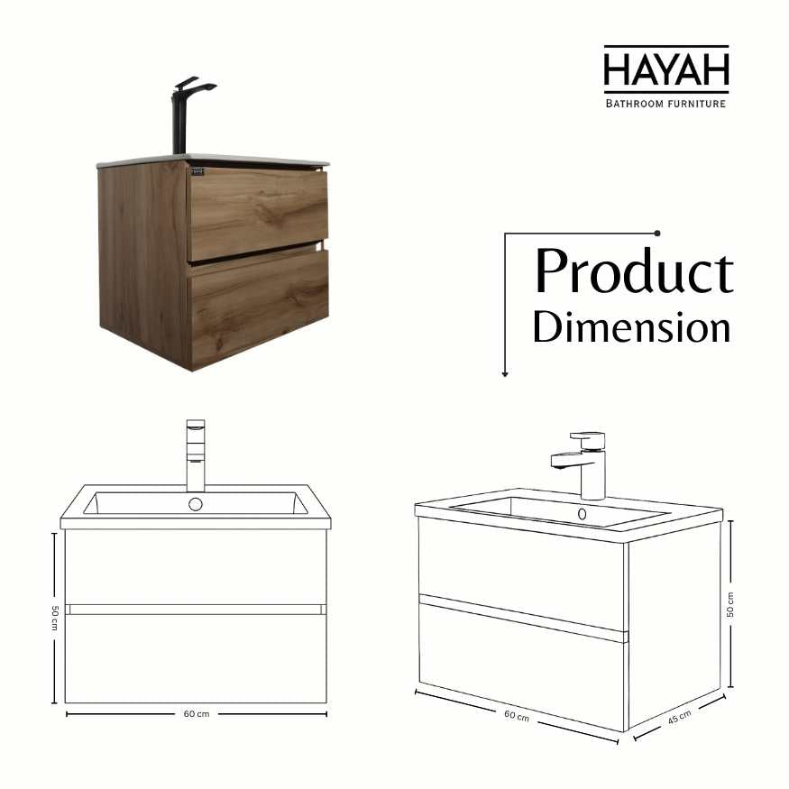 وحدة حمام 80سم - دورجين تخزين ذاتي
الغلق