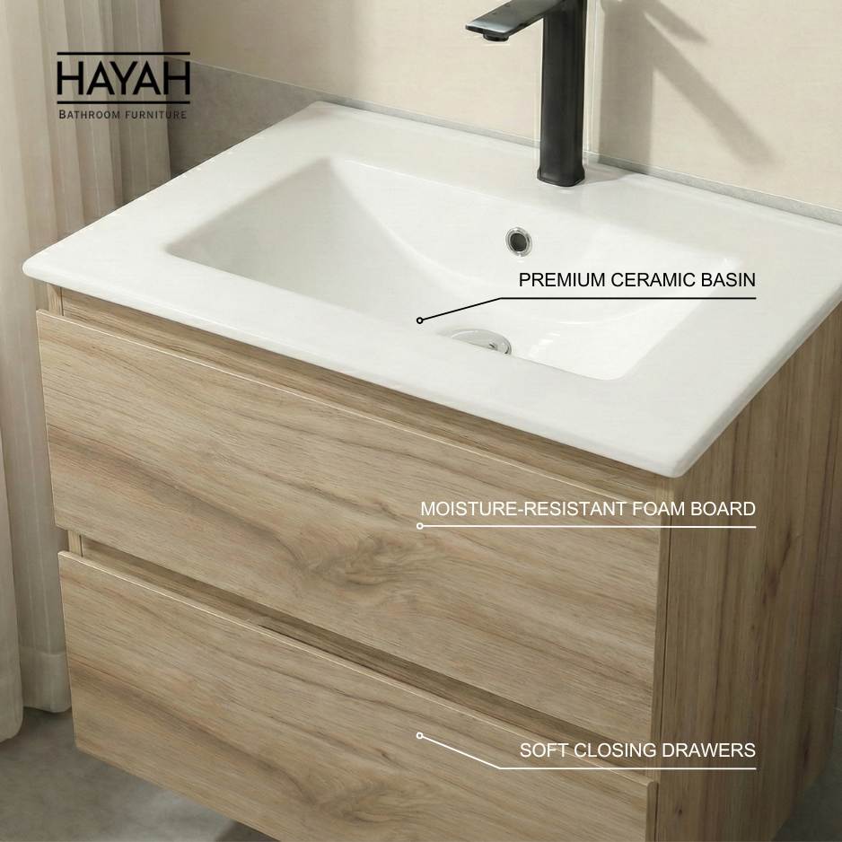 وحدة حمام 80سم - دورجين تخزين ذاتي
الغلق