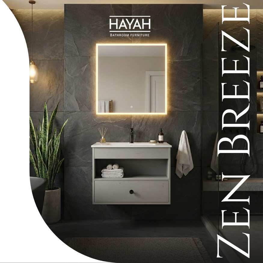 Zen Breeze - Open storage Bathroom unit