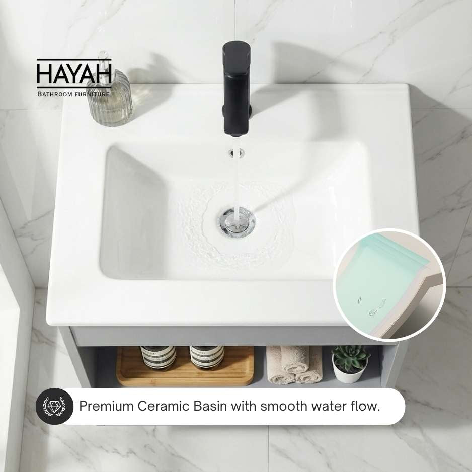 Zen Breeze - Open storage Bathroom unit