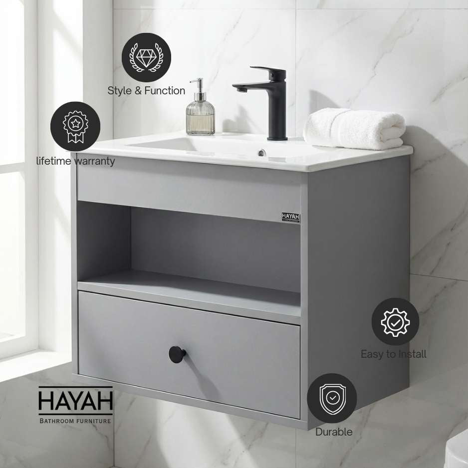 Zen Breeze - Open storage Bathroom unit