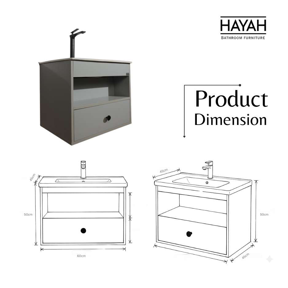 Zen Breeze - Open storage Bathroom unit